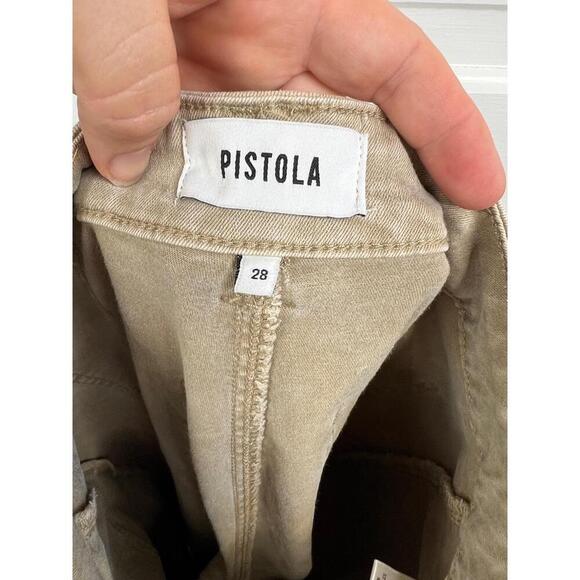 Pistola P6410TLT SFR Beige Belt Loops Wide Front Pockets Jeans Bootcut Size 28 - Picture 8 of 11